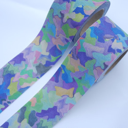 ファブリックリボン【camo】50cm～ 4枚目の画像