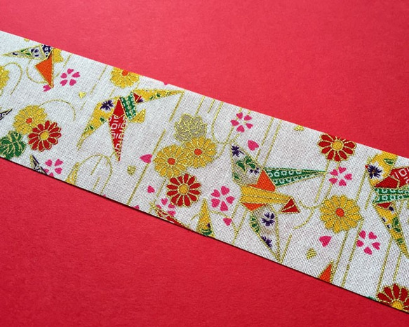 Kimono Ribbon 【Orizuru/length:1m/width:40mm】 第3張的照片