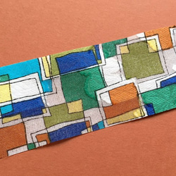 Fabric Ribbon 【Mosaic/length:1m/width:40mｍ】 第3張的照片