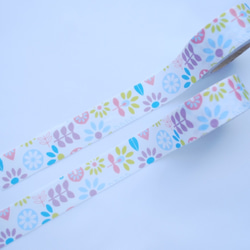 Fabric Ribbon 【Bright Flure/length:1m/width:25mｍ】 第1張的照片