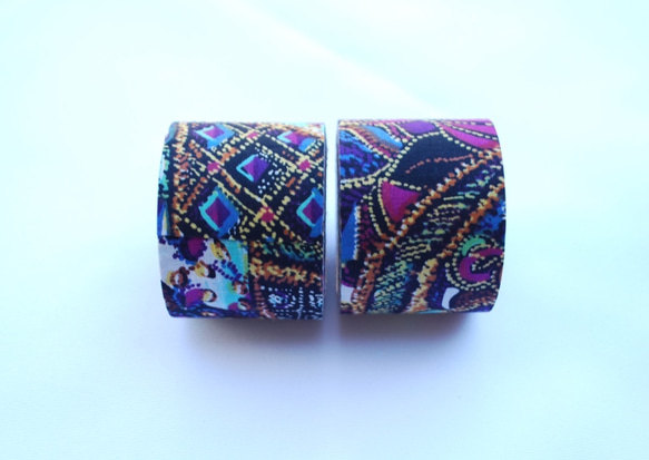 Fabric Ribbon【Arabesque】非洲布款50cm單元 第3張的照片
