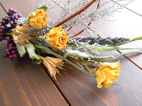wreath【espoir】dried flower 4枚目の画像
