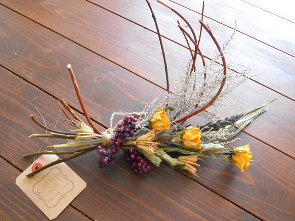 wreath【espoir】dried flower 5枚目の画像