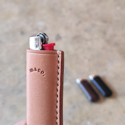 BIC用 レザーライターケース 本革 栃木レザー その他ケース m&co