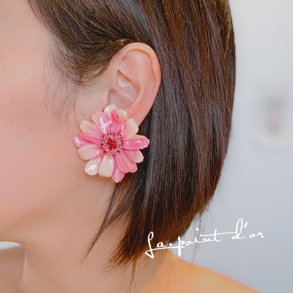 Zinnia    earrings 2枚目の画像