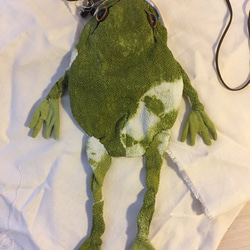 蛙のガマ口ポーチ 3枚目の画像