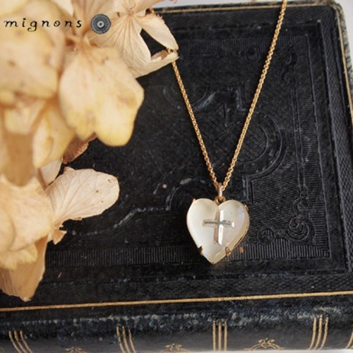 TIFFANY&CO.クロスハートネックレス　ヴィンテージ　925 750 Tiffany&Co. 925/750 ハートクロス ネックレス