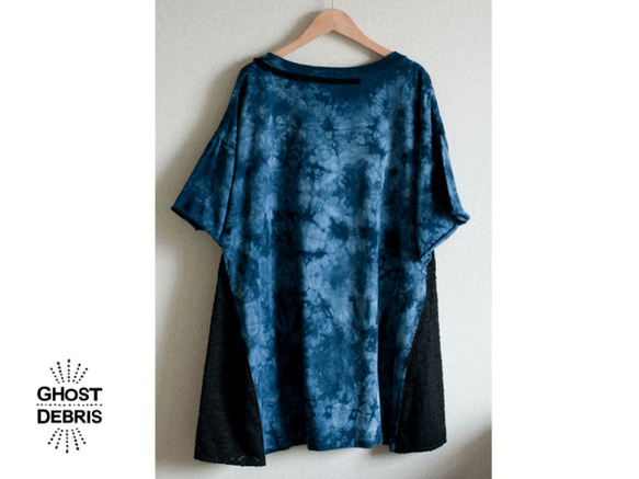 Re-make Tシャツ・ワンピース（ブルー／トラ） 2枚目の画像