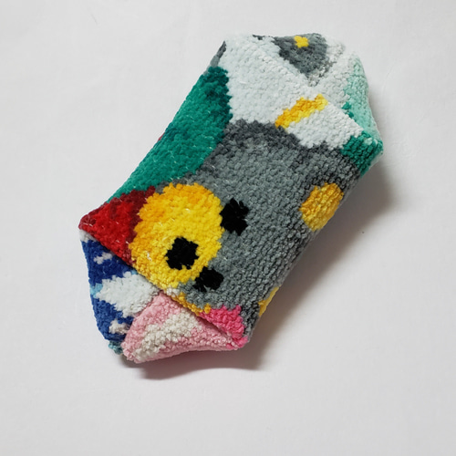 フェイラーのハンカチをリメイクしたコインケース⑤ 小銭入れ