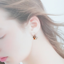 【特集掲載】Jewel box - Honeybee colors -【14kgf /ｼﾄﾘﾝ&3種の天然石】 6枚目の画像