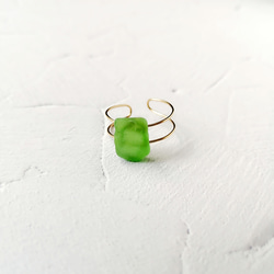 Sea Glass Ring(Green) 2枚目の画像