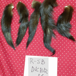 ロシアンセーブル尾っぽ（テール）ダークブラウン１／３ 2枚目の画像
