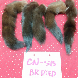 カナディアンセーブル尾っぽ（テール）ブラウン染め ＣＮ－ＳＢ 1枚目の画像