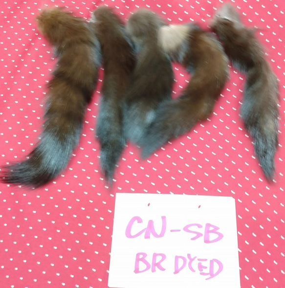 カナディアンセーブル尾っぽ（テール）ブラウン染め ＣＮ－ＳＢ 2枚目の画像