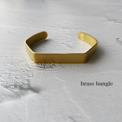 brass corner bangle 1枚目の画像