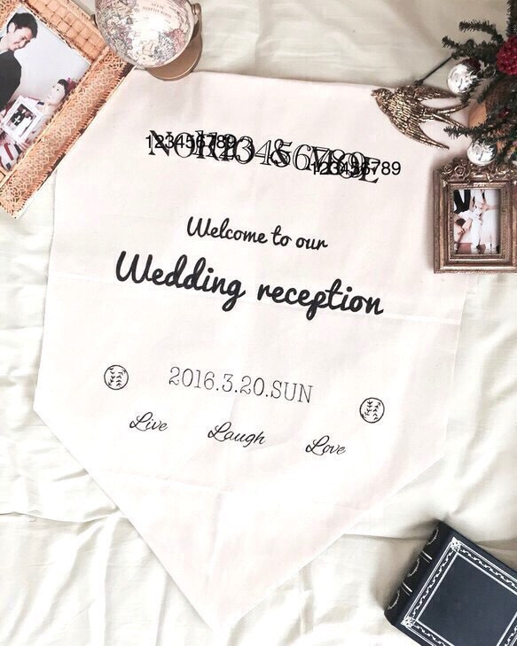 フラッグ 結婚式 プレ花嫁 wedding ウエディングアイテム 1枚目の画像