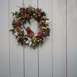 桃色の風　(wreath　リース) 2枚目の画像
