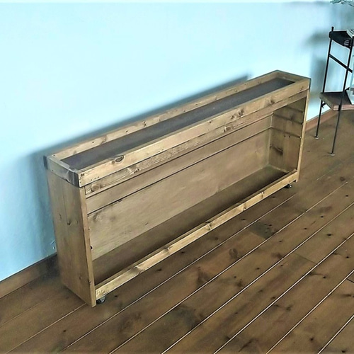 ソファ後ろの収納棚（キャスター付き）W120cm、受注生産品 棚
