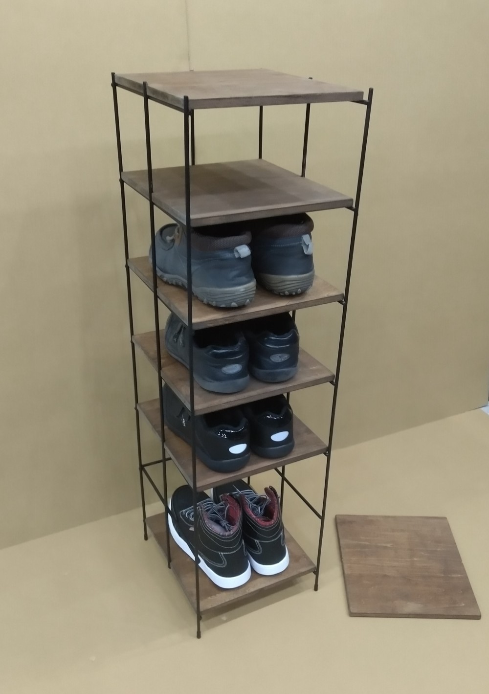 細アイアンのシューズorスリッパラック（一足7段）受注生産品