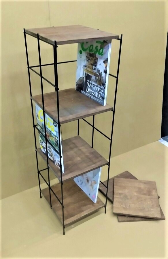 細アイアンのシューズorスリッパラック（一足7段）受注生産品