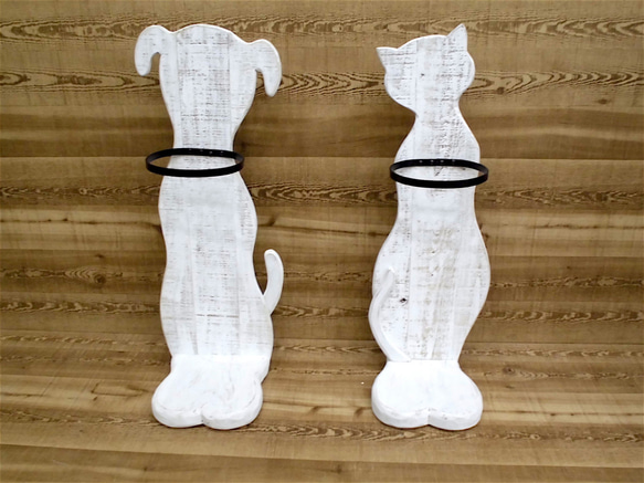 シャビーな犬と猫の傘立て 受注生産品 傘立て takuto 通販