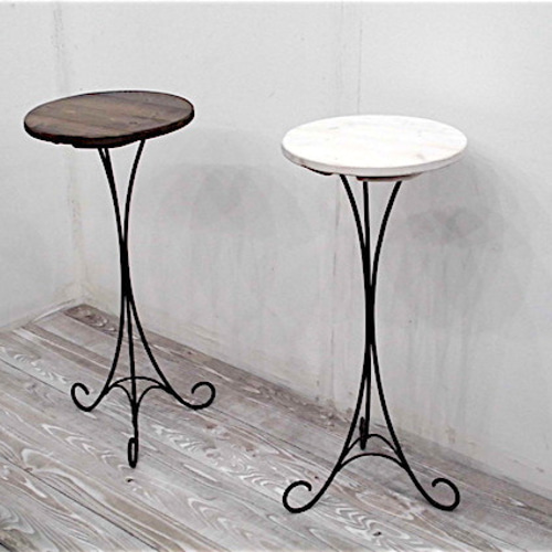 ローテーブル【アイアン家具/Iron Side table】ホワイトオーク 括ら