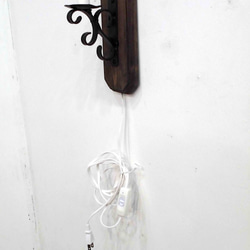 アンティーク風、アイアンのキャンドルランプ（壁掛け）受注生産品 6枚目の画像