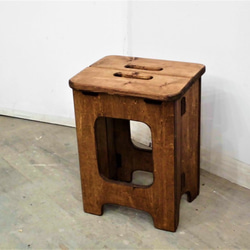 折りたたみ木製スツール　 6枚目の画像