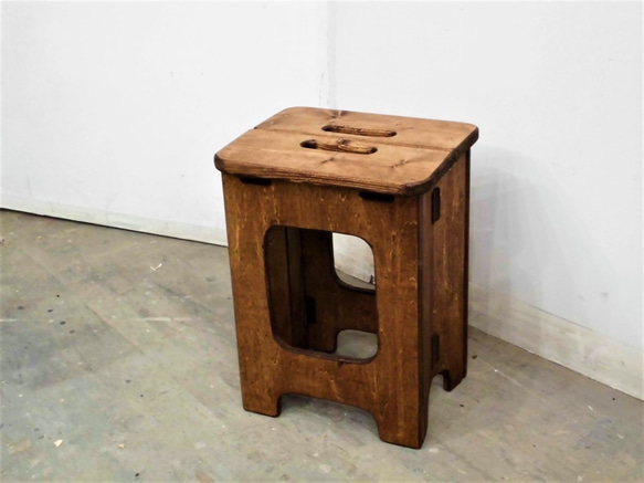 折りたたみ木製スツール　 6枚目の画像