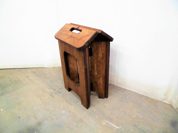 折りたたみ木製スツール　 3枚目の画像