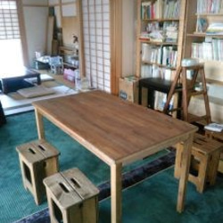 折りたたみ木製スツール　 5枚目の画像