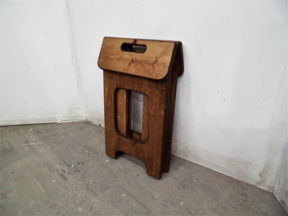 折りたたみ木製スツール　 4枚目の画像