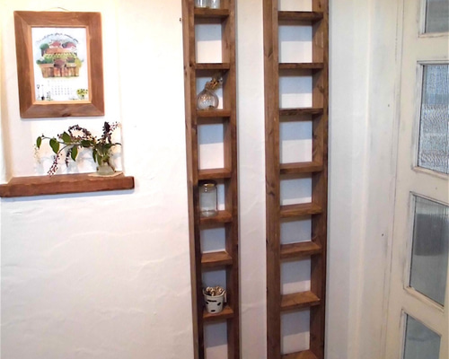 シェルフ 飾り棚 幅21cm パイン集成材 シェルフ 飾り棚 幅21cm パイン集成材