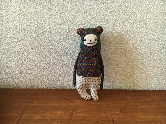 おなか刺繍のくま 5枚目の画像