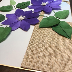 【手作り折紙キット】クレマチスの花 2枚目の画像