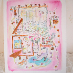 絵画 テクスチャーアート アクリル画 桜 25cm - メルカリ