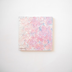 SAKURA 絵画原画 アクリル画テクスチャーアート テクスチャーアート アクリル画 女性 横顔 フラワー 花の絵 原画