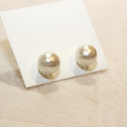 cubic & pearl earring 2枚目の画像