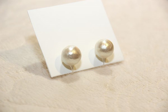 cubic & pearl earring 2枚目の画像