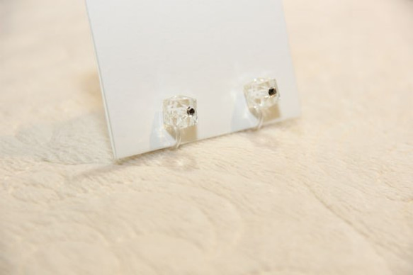 cubic & pearl earring 3枚目の画像