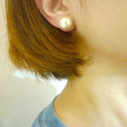 cubic & pearl earring 4枚目の画像