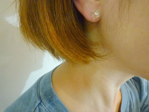 cubic & pearl earring 5枚目の画像