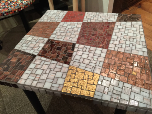 ガラス モザイク アート テーブル （st-16） ダイニングテーブル  