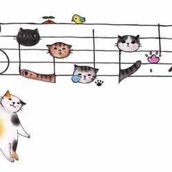 楽譜猫マグカップ【楽器ねこシリーズ】 5枚目の画像