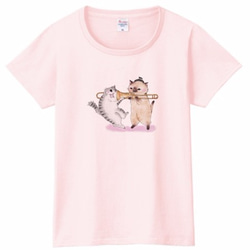 トロンボーン猫のＴシャツ(2匹) 4枚目の画像