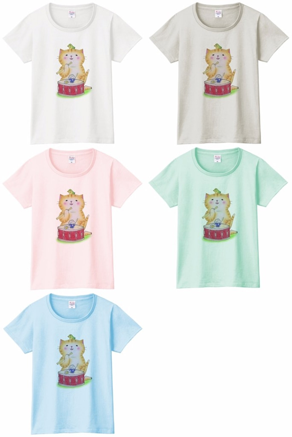 スネア猫のＴシャツ 1枚目の画像