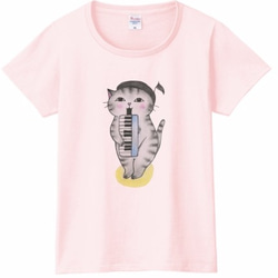 ピアニカ猫のＴシャツ 4枚目の画像