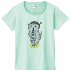 ピアニカ猫のＴシャツ 6枚目の画像