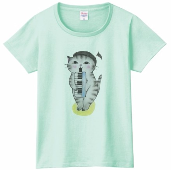 ピアニカ猫のＴシャツ 6枚目の画像