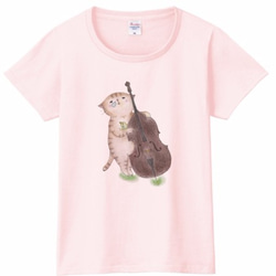 コントラバス猫のＴシャツ 4枚目の画像